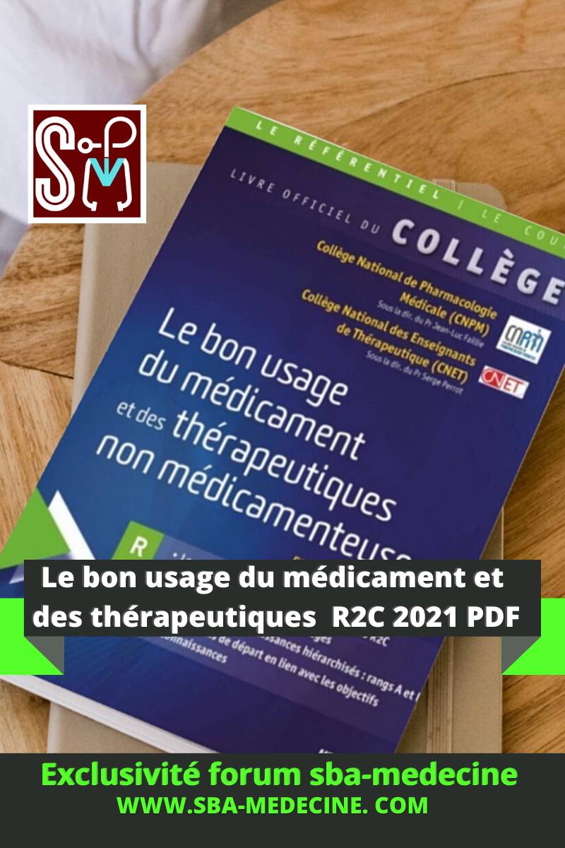 Collège Le bon usage du médicament et des thérapeutiques R2C pdf gratuit  0001-110
