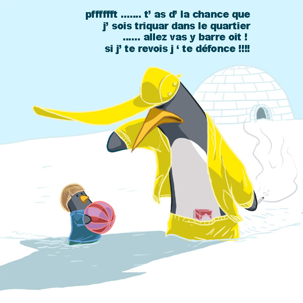 Wesh wesh les pinguins caillera se ramènes si si tmtc etc ... XD Quarti10