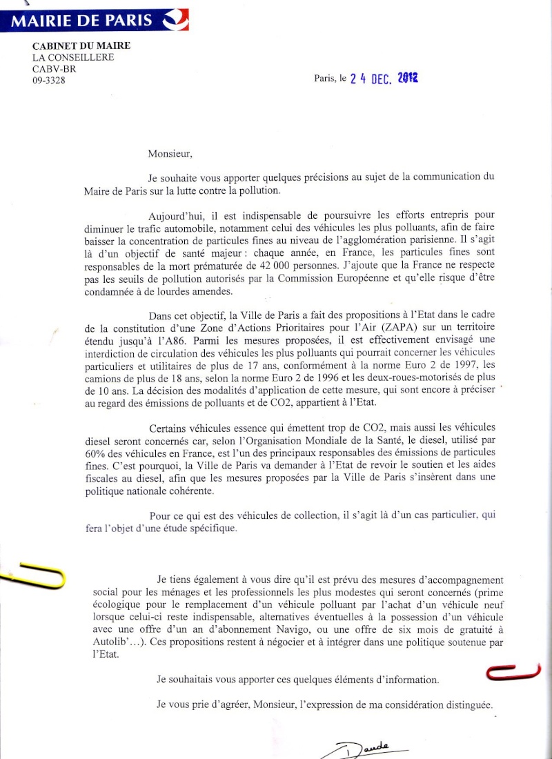 ** Autos de Plus 17 Ans à Paris ** Retour12