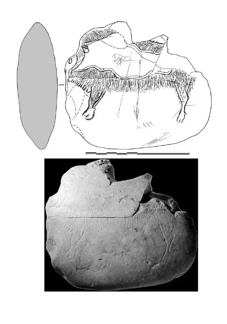 Galets et os gravés magdaléniens de la grotte de la Colombière (Neuville sur Ain / Poncin) 38-6b710