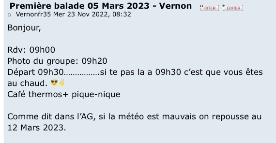Première balade 05 Mars 2023 - Vernon 91e8b110