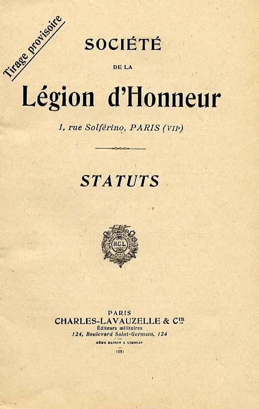 04. Société d'entraide des membres de la Légion d'Honneur Statut10
