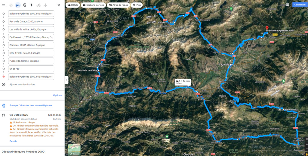 3 jours entre Pyrénées Orientales, Andorre et Espagne (Juillet 2022) Boucle10