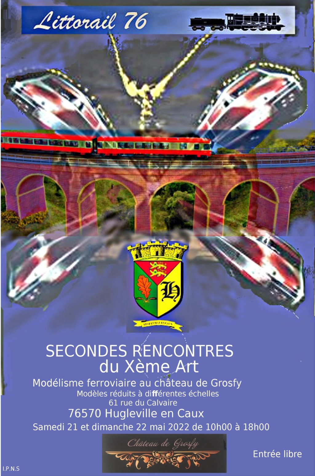 Exposition  ferroviaire au Château de Grosfy  le Samedi 21 et Dimanche 22 Mai 2022 (Région Normandie 76) Huglev10
