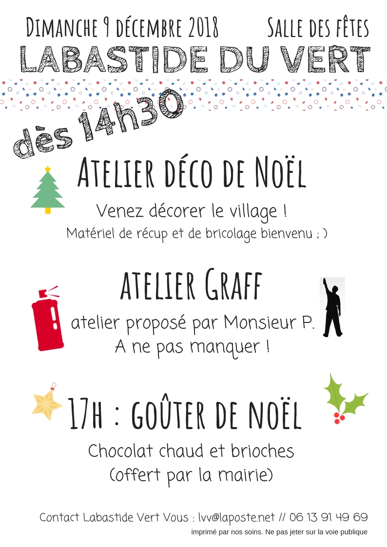 Atelier Graff, déco de Noël et goûter 18-11-10