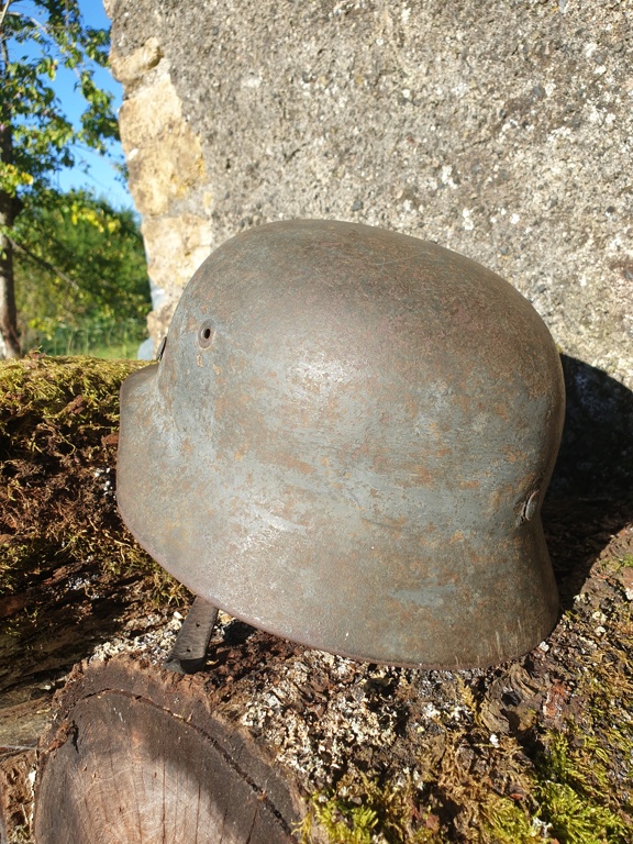 Casque allemand modèle 40 nominatif, Kriegsmarine ? 20240822