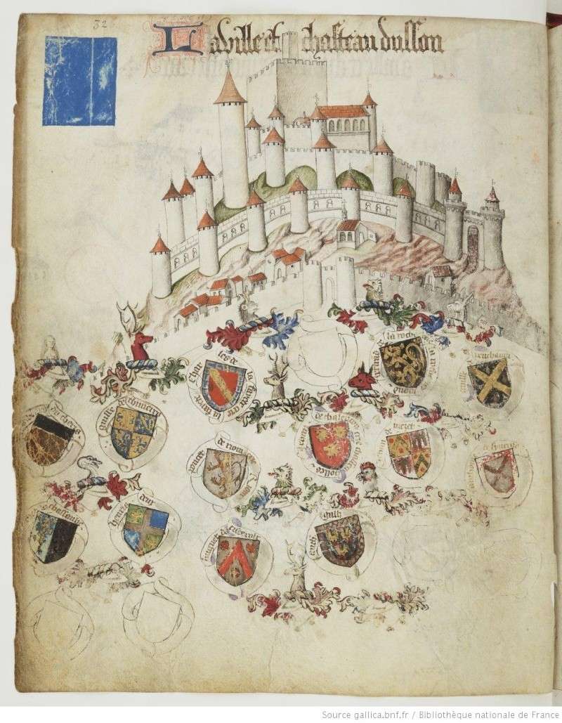 [FRANCE] [Numérisé] Armorial de Guillaume Revel, dit Auvergne - XVème siècle F4210