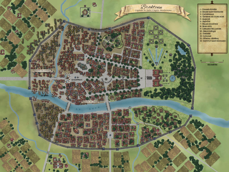 Monbrina et ses colonies ~ la carte Brakte10
