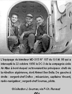 22 octobre 1956: L'interception du DC-3 de Ben Bella par l'aviation française Flaman11