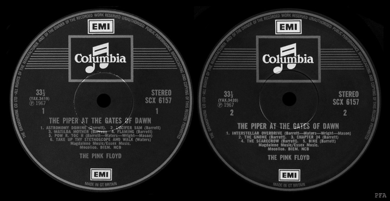 The Piper At The Gates Of Dawn Labels13