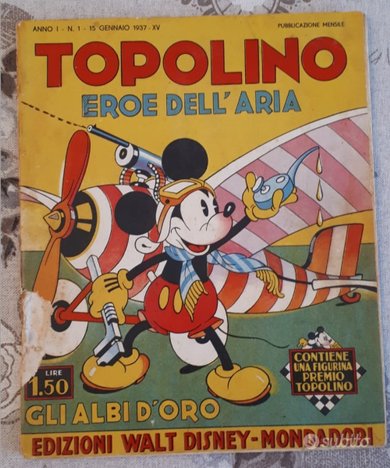 TOPOLINO EROE DELL'ARIA DISNEY FUMETTI MICKEY MOUSE Topoli10