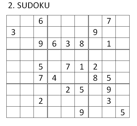 Enigme de Noël Sudoku10