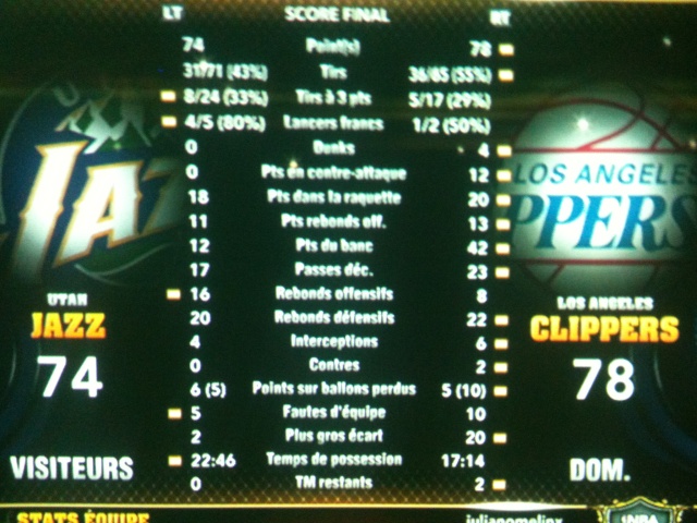 Utah Jazz 74 @ Los Angeles Clippers 78 [VERIFIE][CLASSE] Img_0242