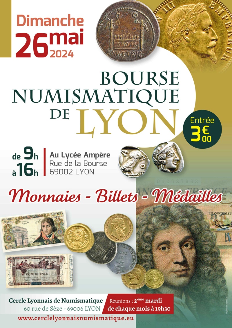  37ème Bourse numismatique de Lyon - Dimanche 26 mai 2024 Cercle11