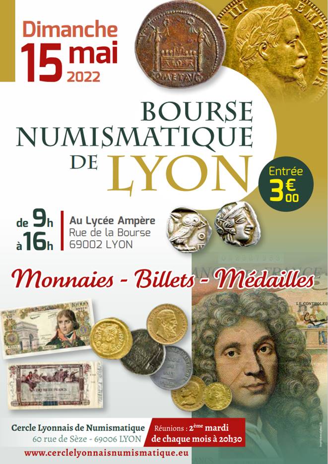 35ème Bourse numismatique de Lyon - Dimanche 15 mai 2022 Visuel10