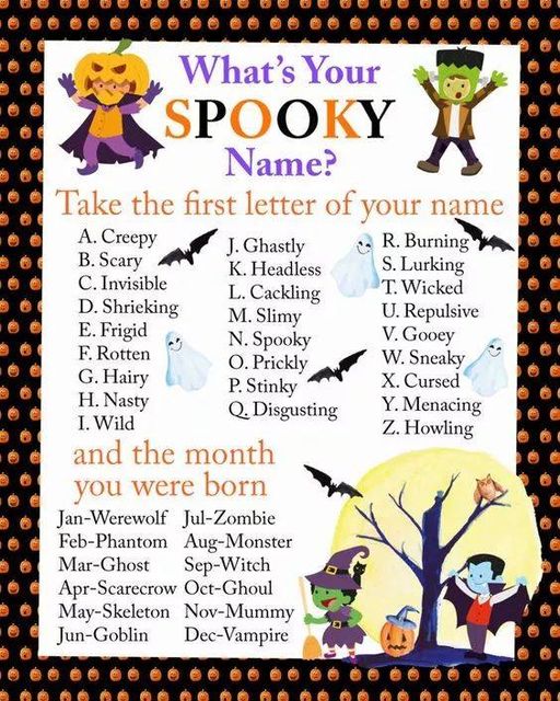 What's your spooky name? Hallow10