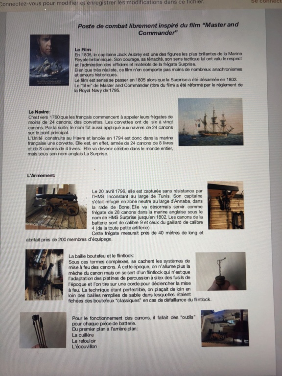 Le poste de combat de la HMS Surprise (Terminé) - Page 25 73baa510