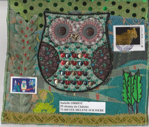 Série Mail Art tout en textile  Jamari19