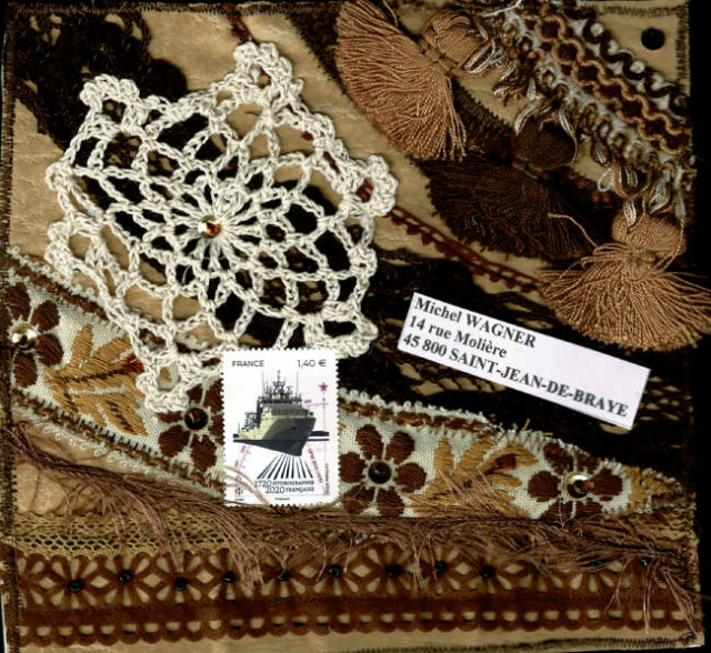 Série Mail Art tout en textile  Jamari20