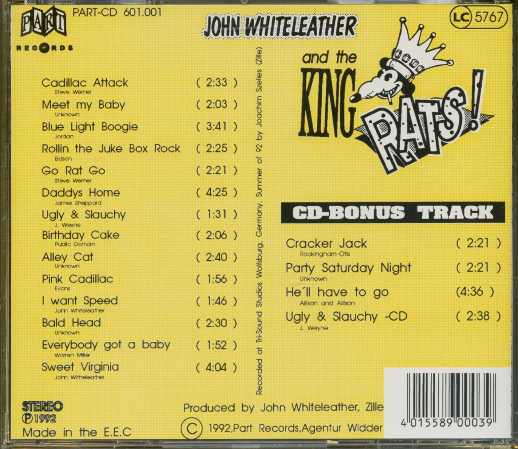 John Whiteleather and the King Rats! - Bad reputation - Go cat Go  - Tequila Hangover 04015511
