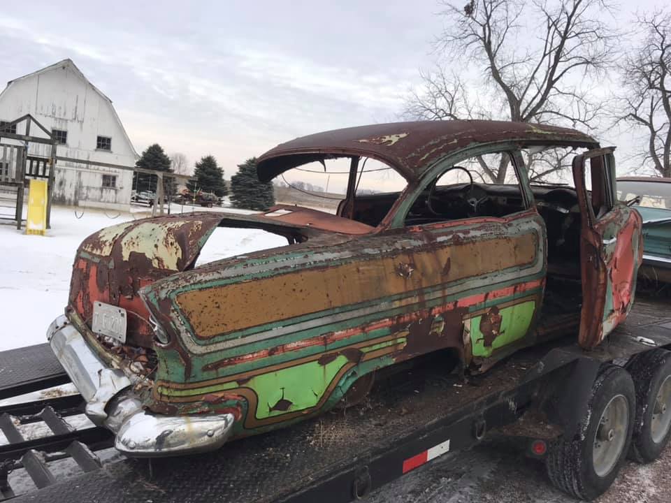 '55 Chevy Gasser Street machine- early seventies style low rider style sortie d'une casse  13311510