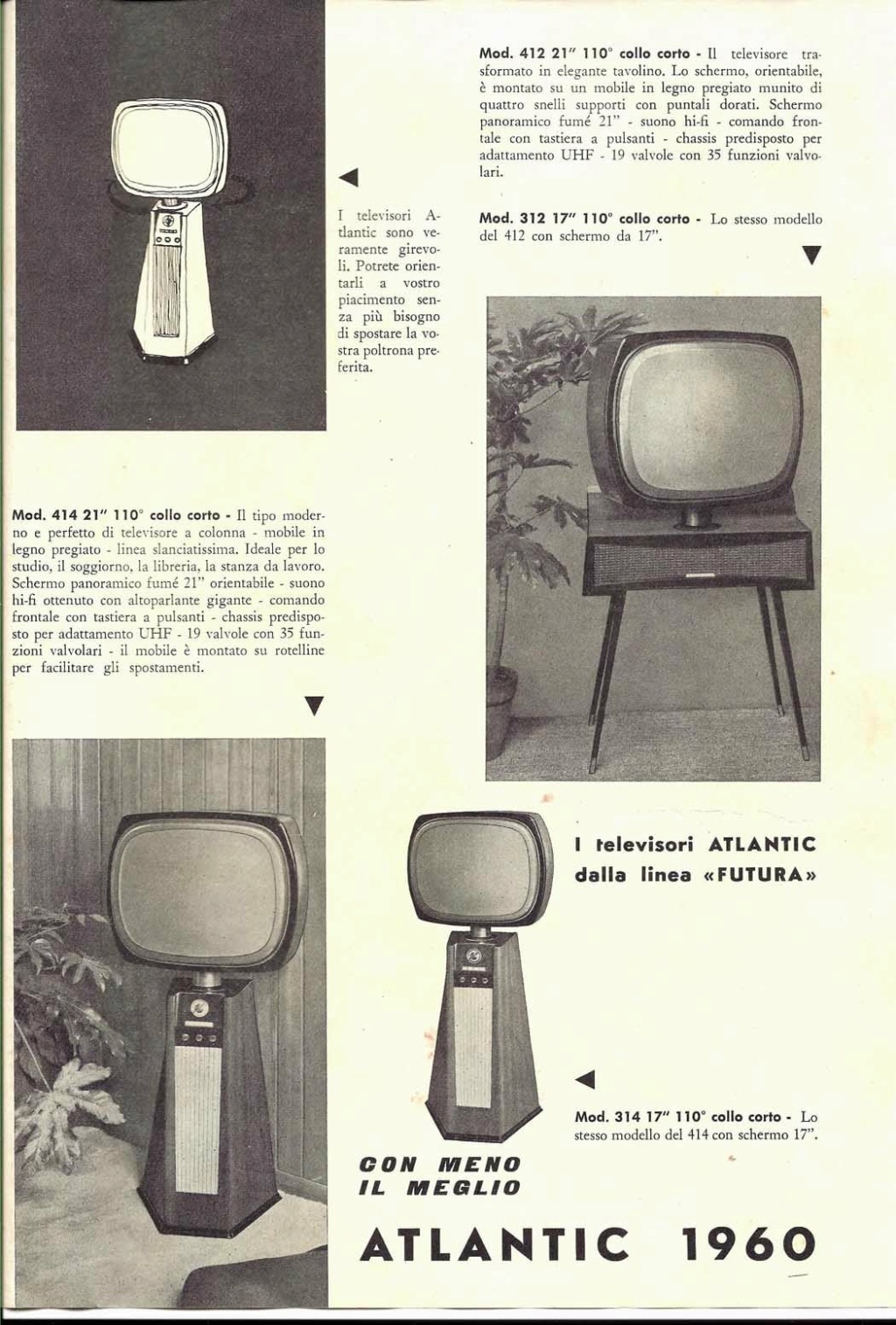 TV ATLANTIC 'COLONNINA' 1960's - Italy 15948210