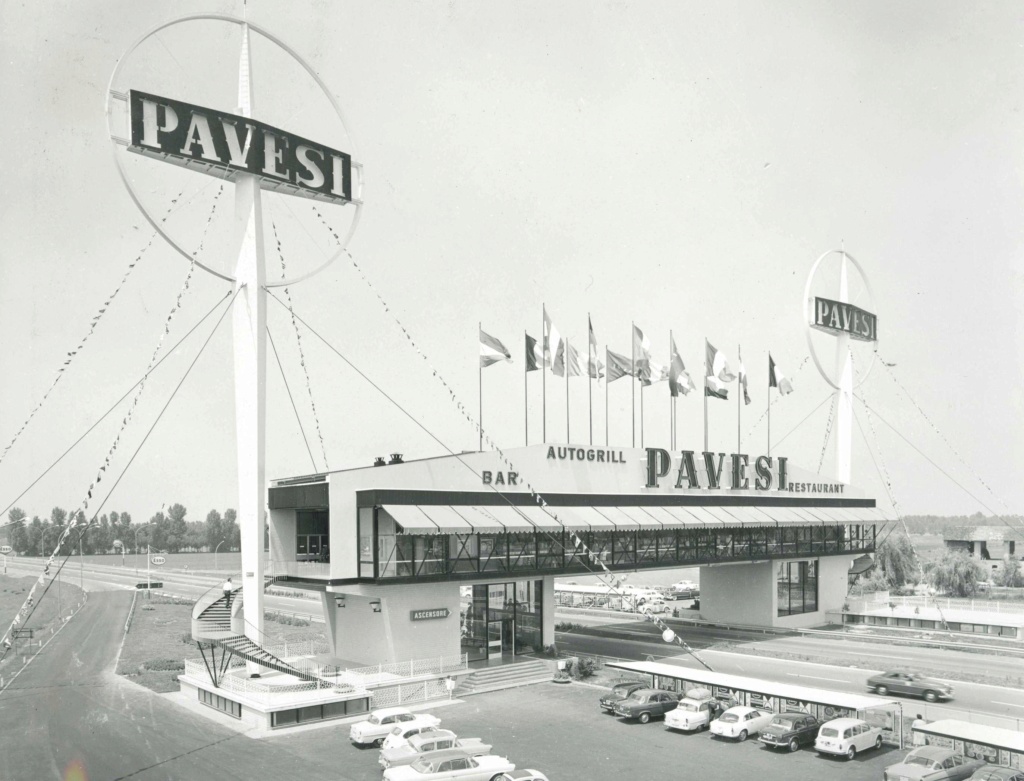 Pavesi Restaurante- Italy -Autogrill - Atomic and Mid century modern architecture 1959_f10