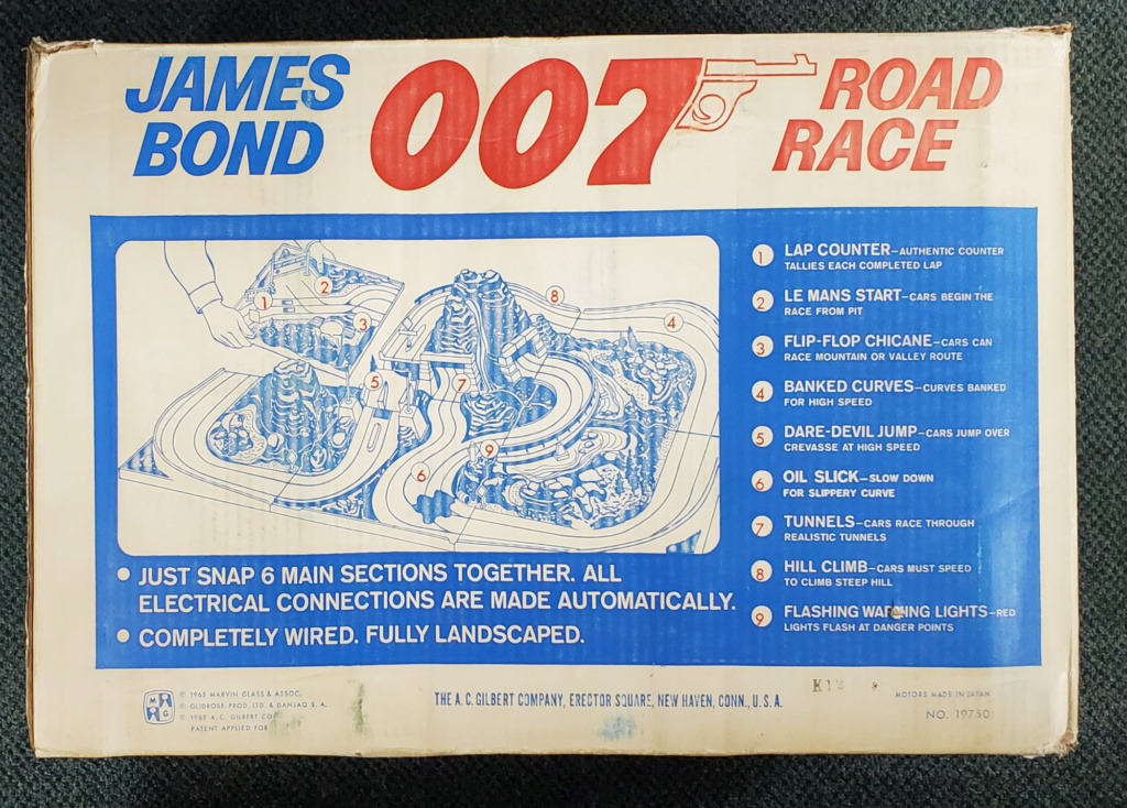 1965 AC Gilbert Sears Exclusive James Bond 007 Road Race O Gauge Slot Car 1965-a11