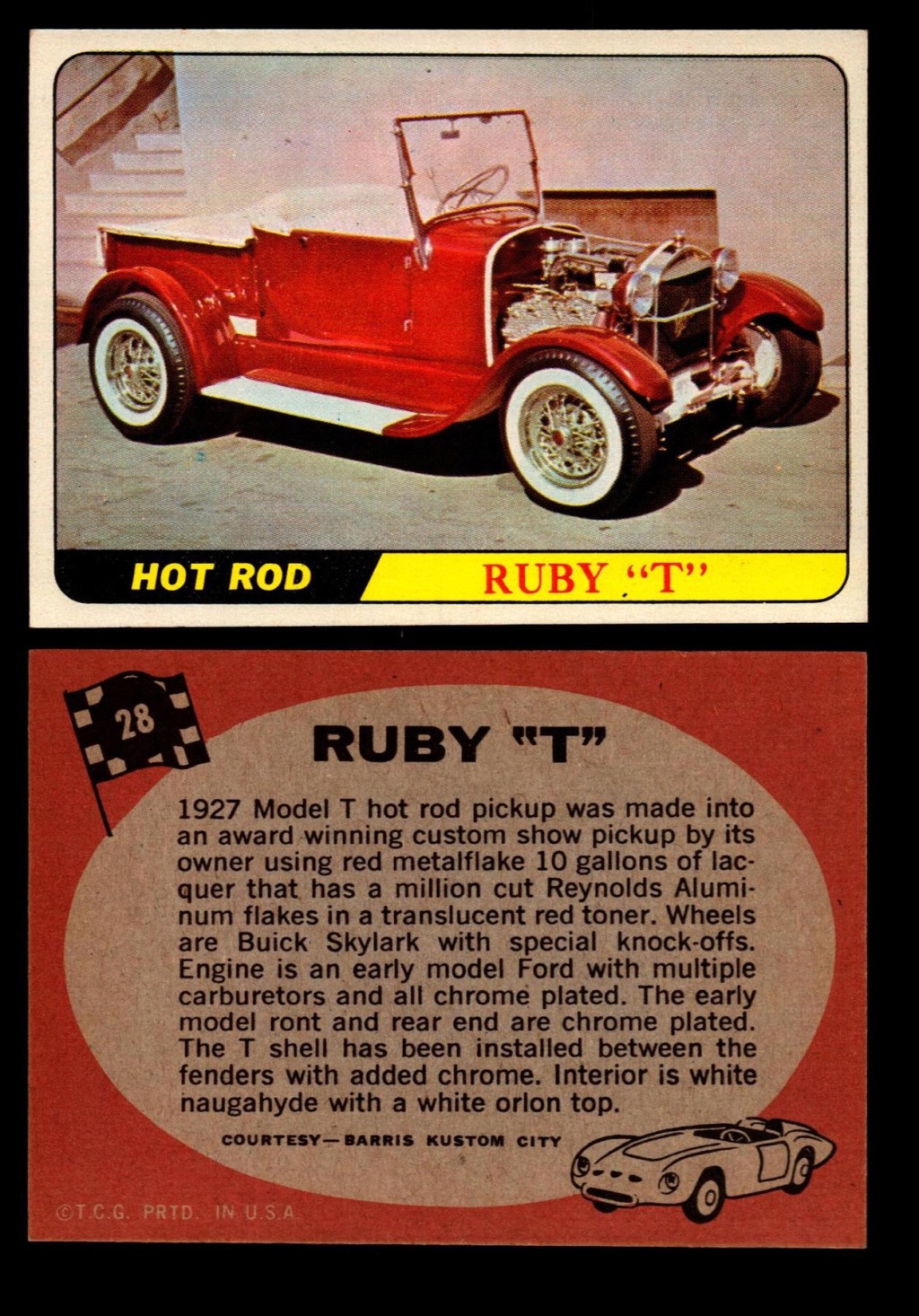 Hot Rods Topps - Vintage Trading Cards 1968 - Custom car - Dragster - Racer - Dream car - Barris Kustom City - Ed Roth Darrill Starbird, Gene Winfield, Bill Cuchenberry - Page 2 28_c9d10