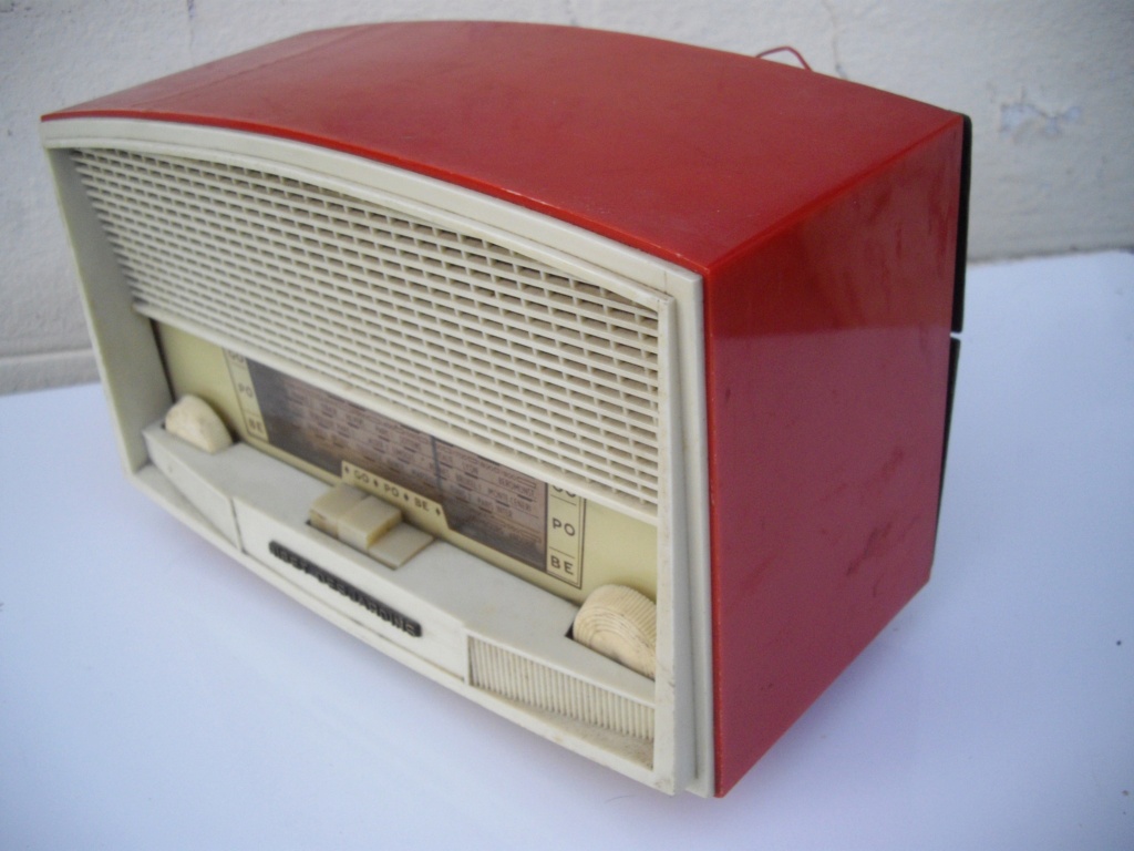 Ribet Desjardins 1958 modèle Opéra poste radio tsf bakélite rouge 32555210