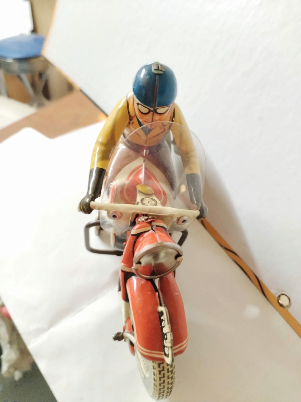 moto Tippco des années 50 tin toys germany 40545310