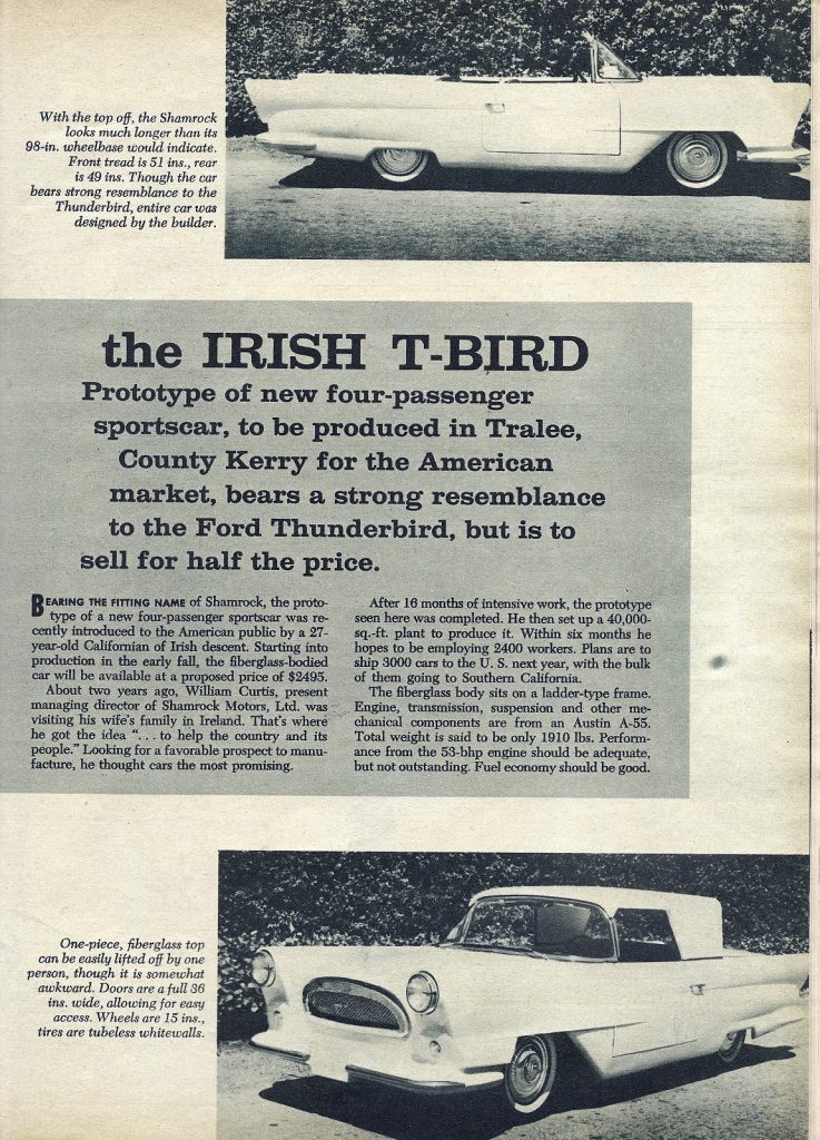 Shamrock (car) ireland - 1950s the irish tbird 59mtse10