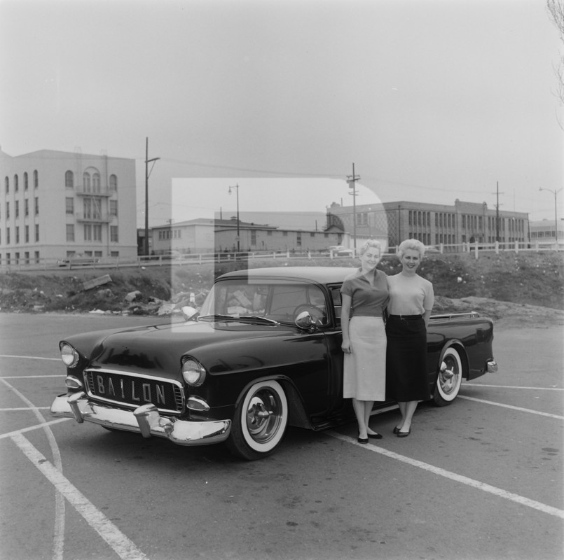 1955 Chevrolet - Joe Bailon - '55 chevy bel-air Pick up - Elcamino 1955 77859610