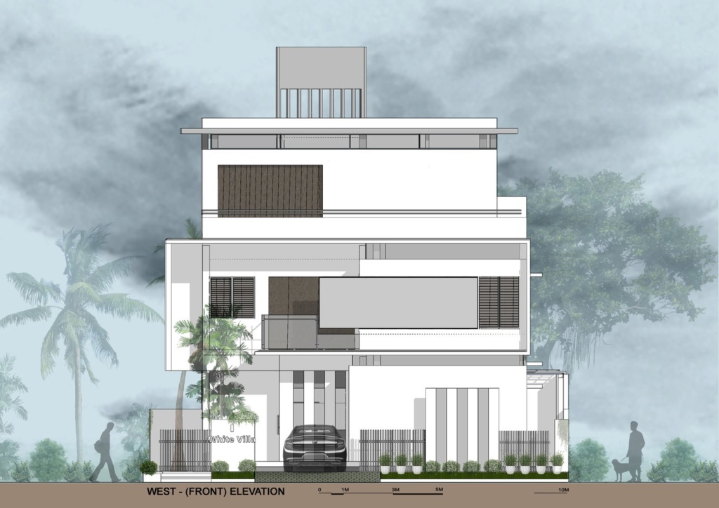 Villa style Mid Century Modern 1950/1960 Bangalore (ou Bengaluru) - l’État de Karnataka dans le sud de l’Inde. 4Site Architects 94998410