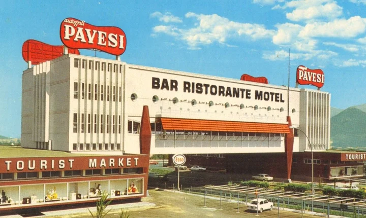 Pavesi Restaurante- Italy -Autogrill - Atomic and Mid century modern architecture Autogr10