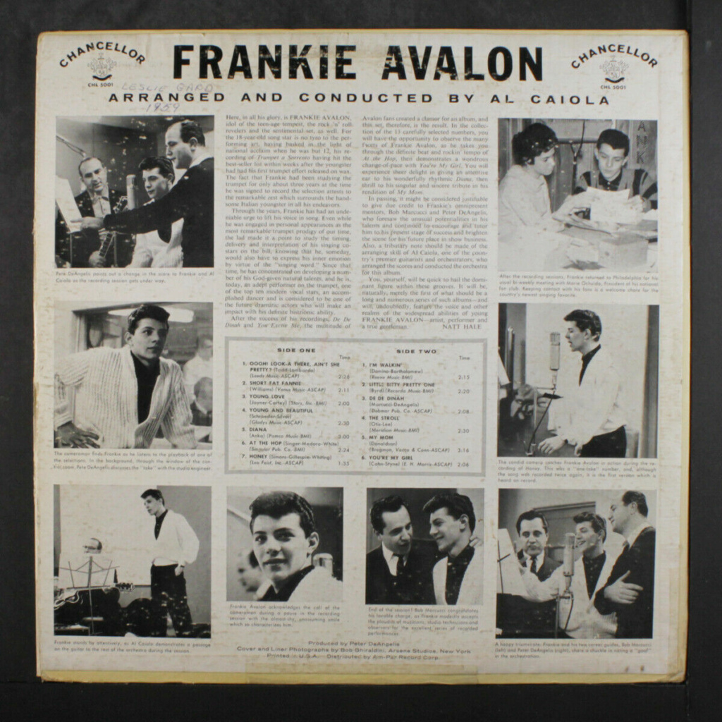 Franckie Avalon - Same - Chancellor records  Avalon11