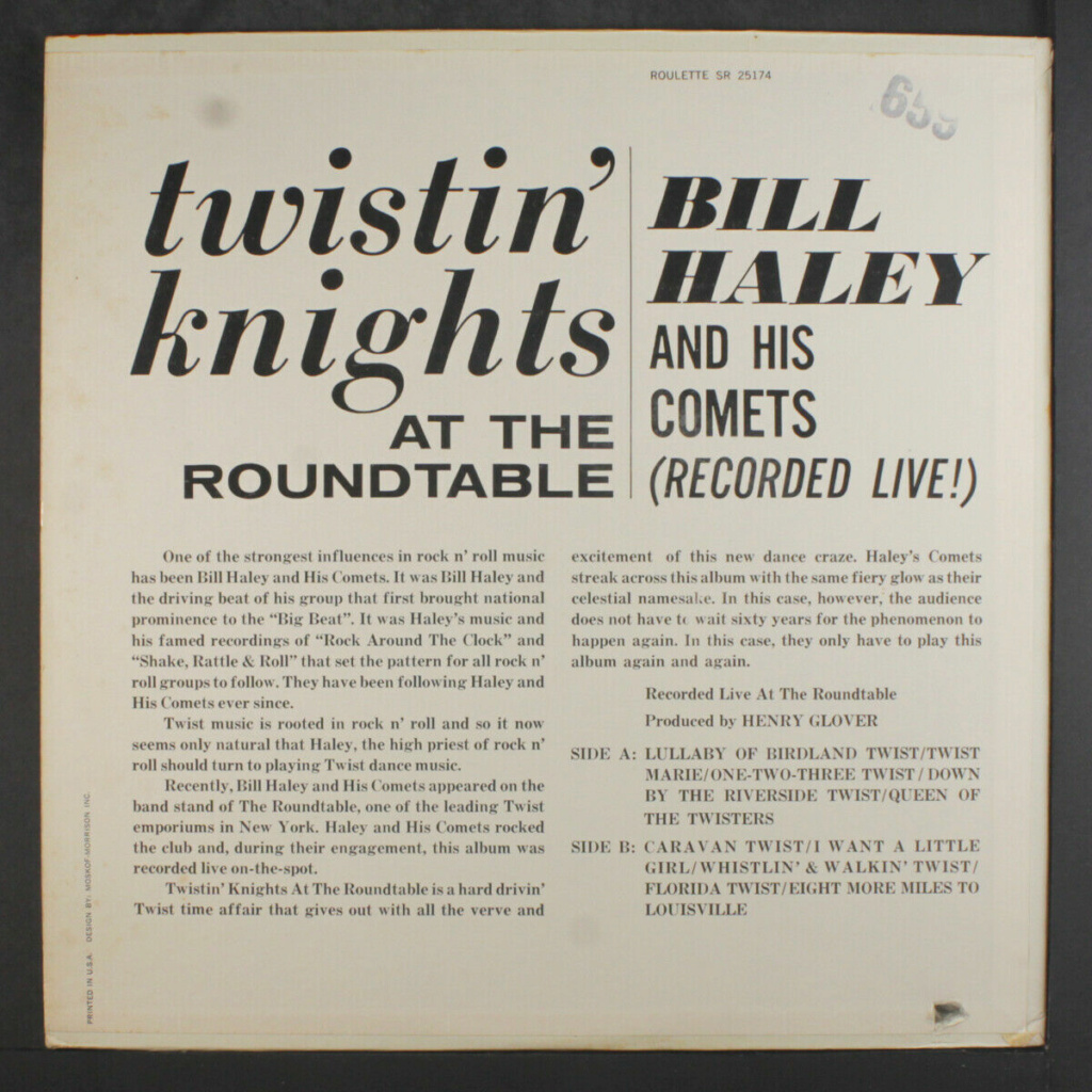 BILL HALEY: twistin Knights at the roundtable - Recorded live - Roulette records LP Bill_h23