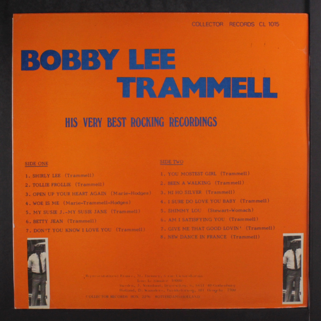 Bobby Lee Trammell - His very best recordings - Collector records CL 1015 Bobb210
