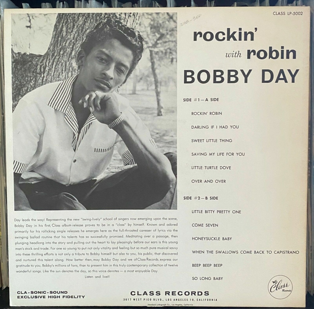 Bobby Day - LP ROCKIN ' with Robin - Class Records Bobby_11