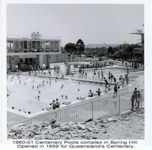 Centenary Pool at Spring Hill, designed by architect James Birrell. Brisbane - Australie. 1959 Brisba11