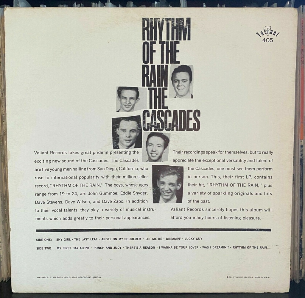 Cascades - LP Rhythm of the Rain - VAILLANT records Cascad11