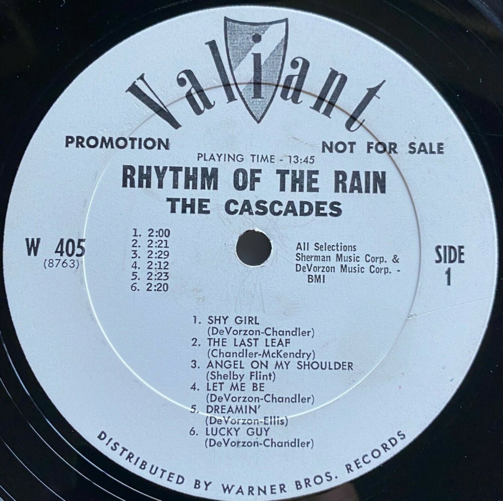 Cascades - LP Rhythm of the Rain - VAILLANT records Cascad12