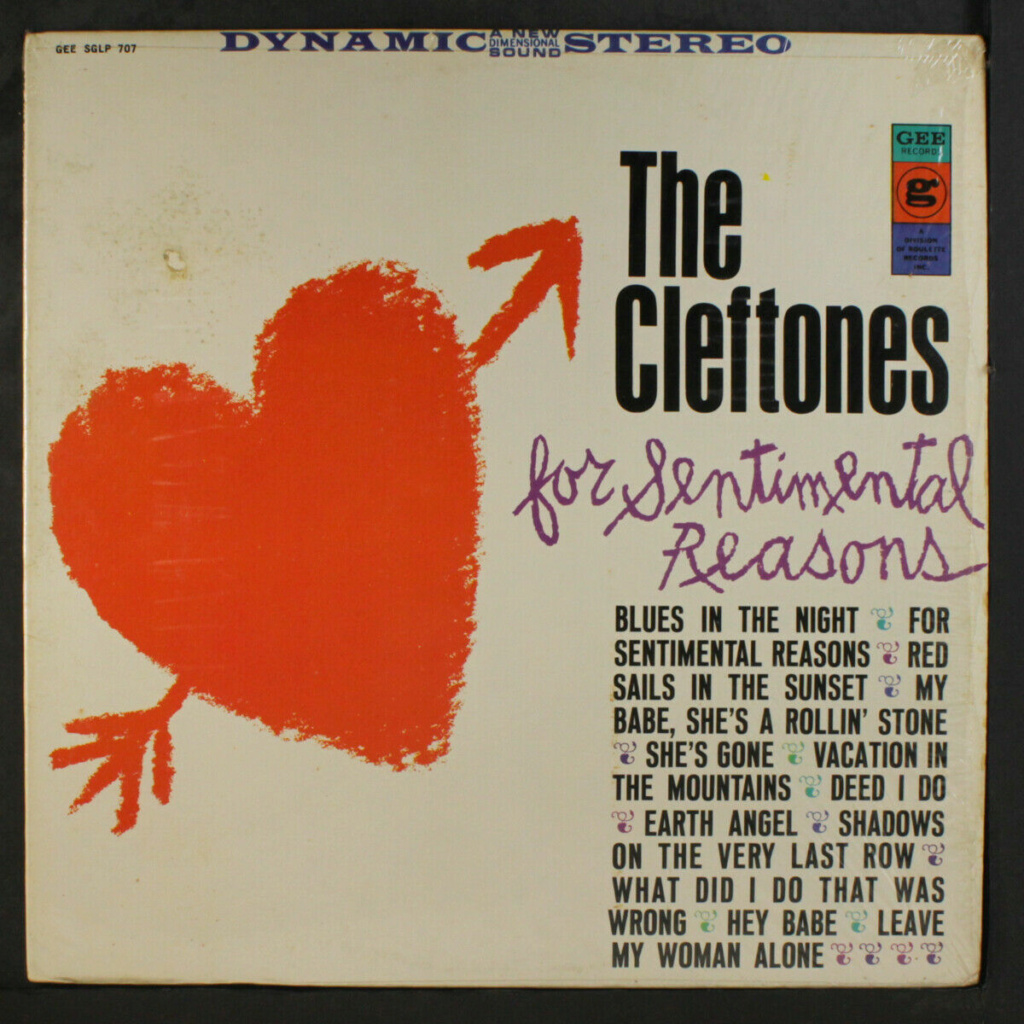 CLEFTONES: For Sentimental Reasons LP - Gee Records Clefto10