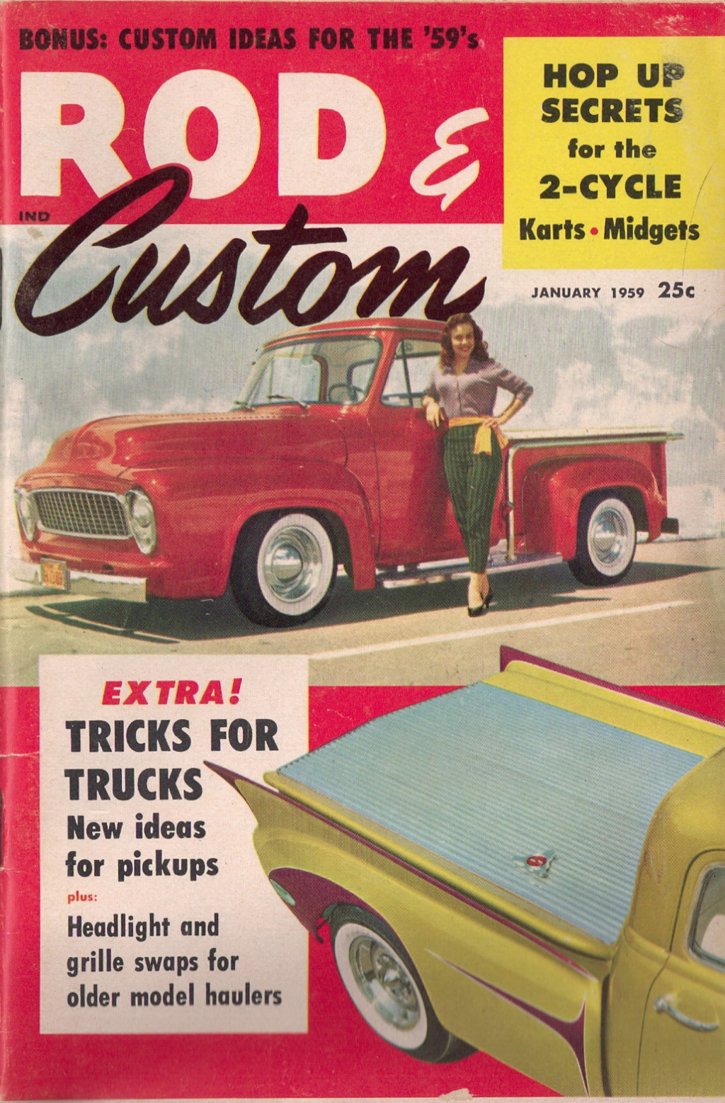 Rod et Custom - January 1959 - Tricks for Trucks - new ideas for pick up Cover10