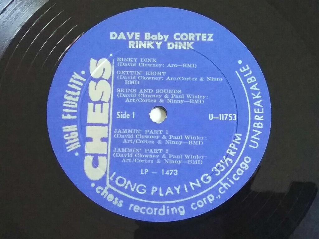 Dave "Baby" Cortez - Rinky Dink - Chess records Dbc310