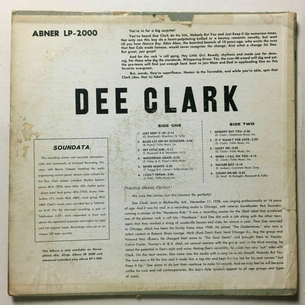 Dee Clark - Abner lp 2000 Deecla11