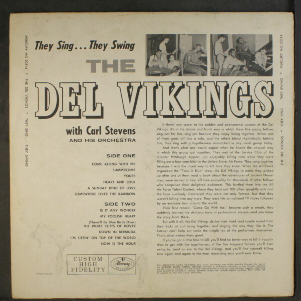 DEL VIKINGS: they Sing they Swing LP - Mercury Records Del_vi11