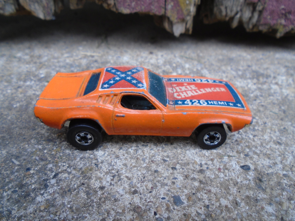 Dixie Challenger - Dodge dixie flag on roof - Custom - Hot Wheels Dsc02947