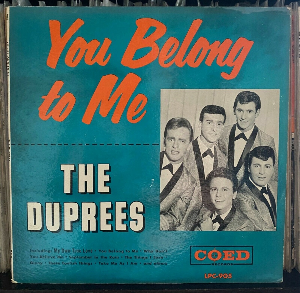 Duprees - LP you belong to me - Coed records Dupree10
