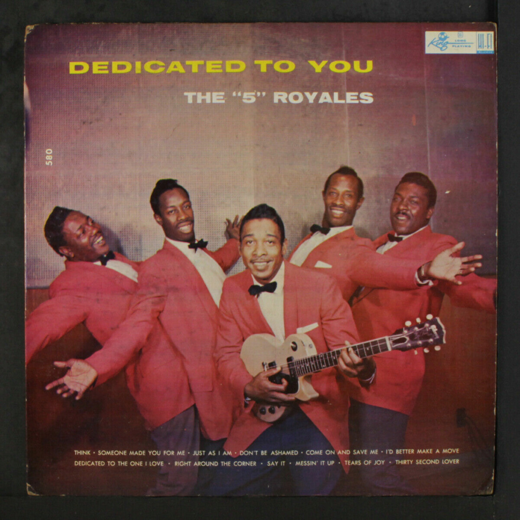 Five Royales : Dedicated To You LP - king records Five_r16